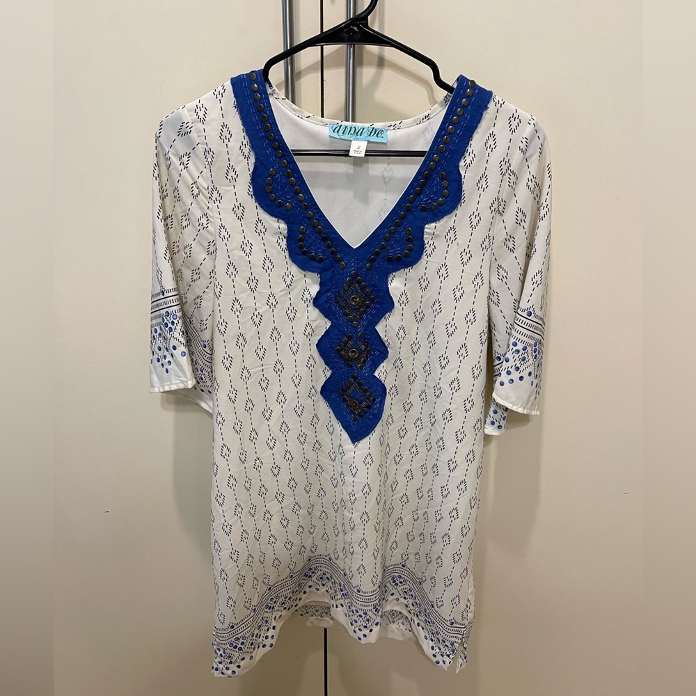 Patterned Dres with Metal Details